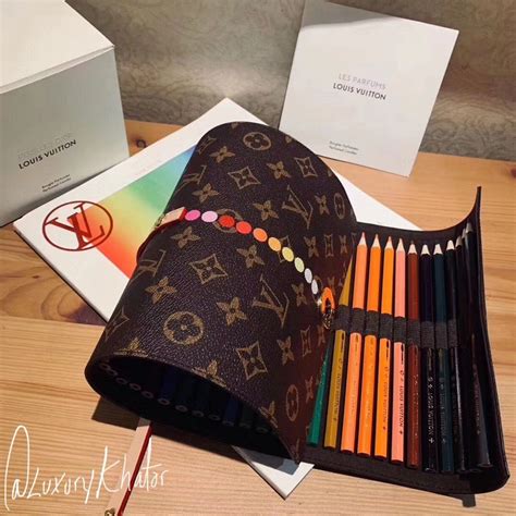 louis vuitton colored pencil roll|louis vuitton pencil pouch.